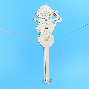 猴子走钢丝物理重心原理科技小制作学生创客发明课堂科学实验推荐