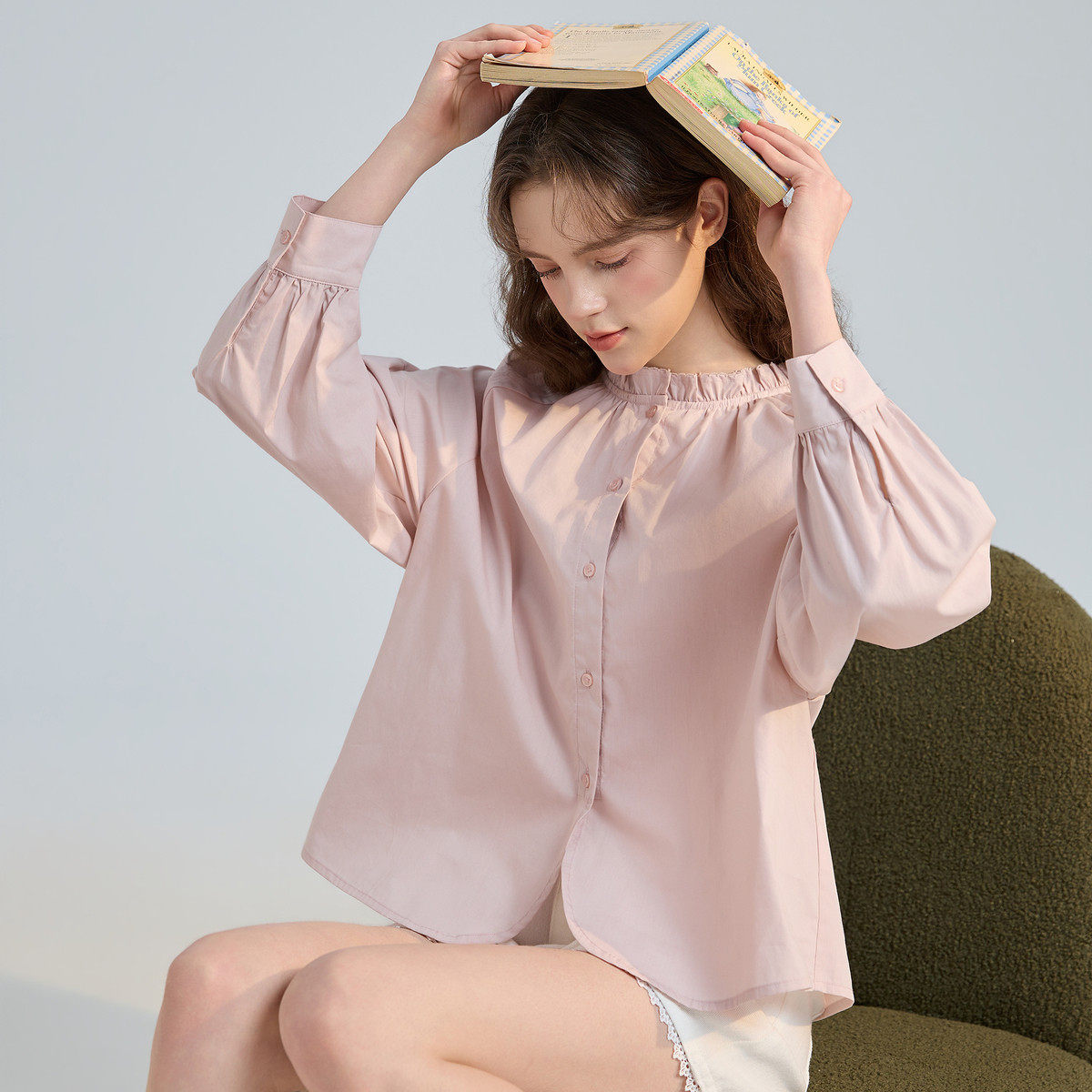 唐狮官方正品女2026新款女装旗舰商场同款店长袖衬衫通勤风时尚