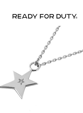 readyforduty设计明星同款星星情侣925纯银男饰品轻奢小众项链女