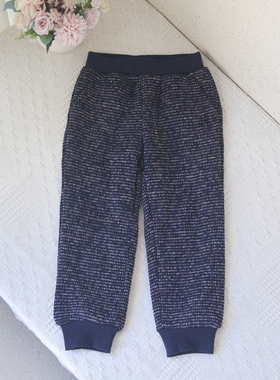 爱fa柜款~110-160女童宝宝加绒加厚束脚长裤中大童一条过冬运动裤
