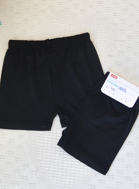 日单~100-120女童宝宝夏季黑色冰丝速干短裤中小童运动打底短裤