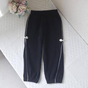 160女童宝宝国风时尚 110 款 卫裤 柜款 中大童春秋厚实休闲长裤 纯元