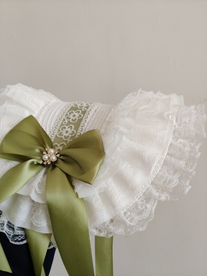 原创lolita新款少女汉洋折衷甜美蝴蝶结波奈特BNT扁帽帽子