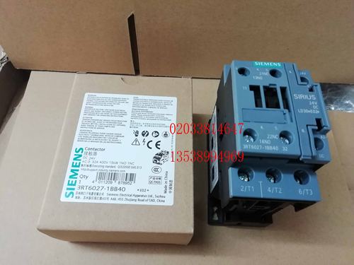 SIEMENS西门子直流接触器3RT6027