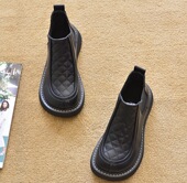 靴厚底鞋 外贸春秋平跟短靴单靴平底马丁靴时装 2026新款 女靴子 包邮