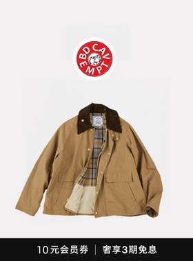 [5折现货]bd cavempt美式猎装夹克复古vintage灯芯绒格子工装外套