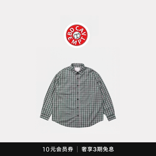 5折现货 boy长袖 轻薄格子city 衬衫 CAVEMPT潮流风余文乐同款