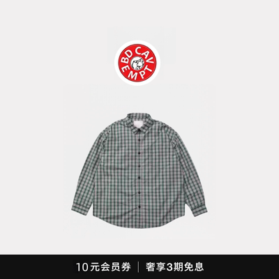 [5折现货]BD CAVEMPT潮流风余文乐同款轻薄格子city boy长袖衬衫