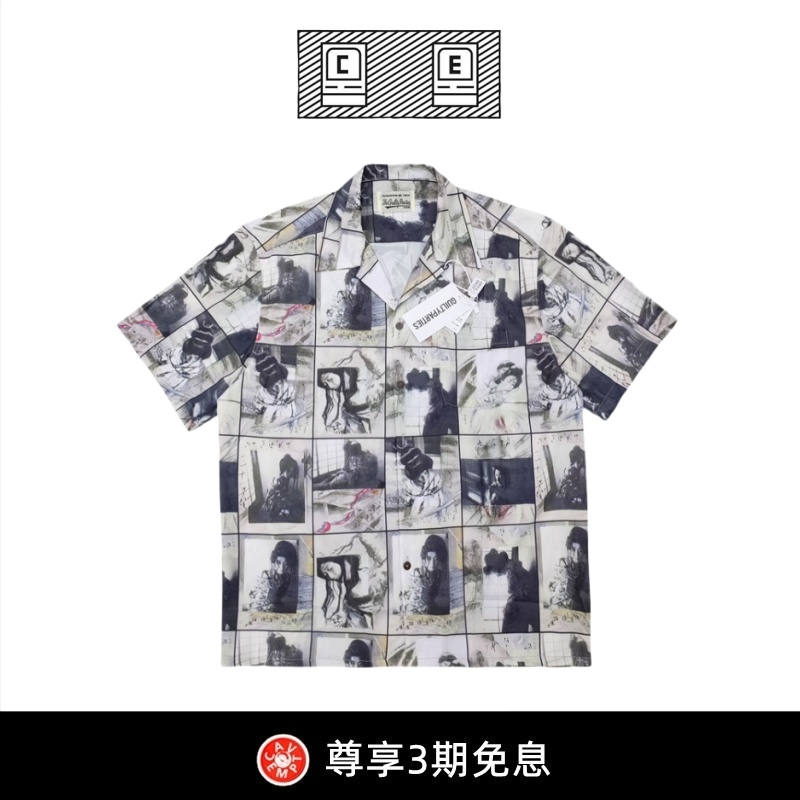 【BD CAVEMPT】被夸爆!夏日清爽首选!水墨画荒木夏威夷短袖衬衫