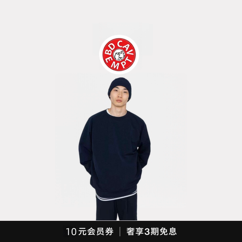 [5折现货]BD CAVEMPT娜娜米卡 Crew Neck Sweat机能速干卫衣