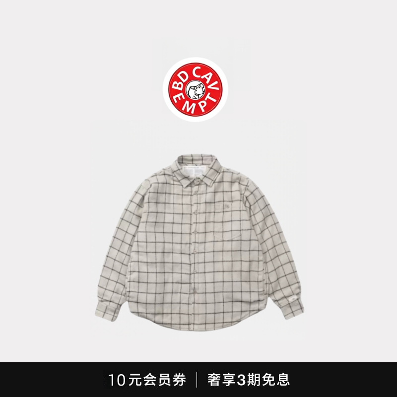 [5折现货]BD CAVEMPT日系余文乐同款夹棉长袖衬衫格子衬衣外套,男装,大码上装,淘宝优惠券,粉丝福利购,淘宝优惠卷
