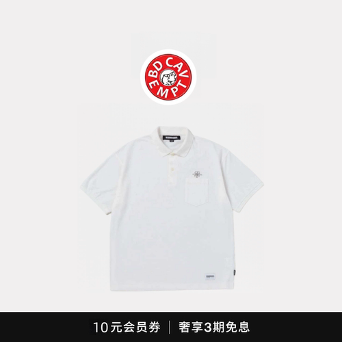 [5折现货]BD CAVEMPT PIQUE CLASSIC纯棉口袋Polo休闲透气短袖T恤
