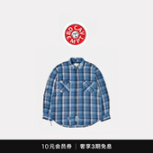 CAVEMPT余文乐拼接牛仔水洗破坏重磅黑白格子衬衫 5折现货