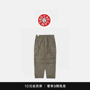 [5折现货]BD CAVEMPT水洗破坏刀割 余文乐多口袋宽松直筒工装长裤