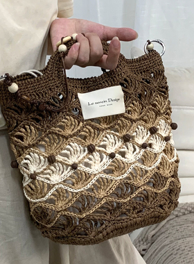 暮色｜蛋糕手提包棉草款手工diy材料包钩针编织包礼物钩织原创