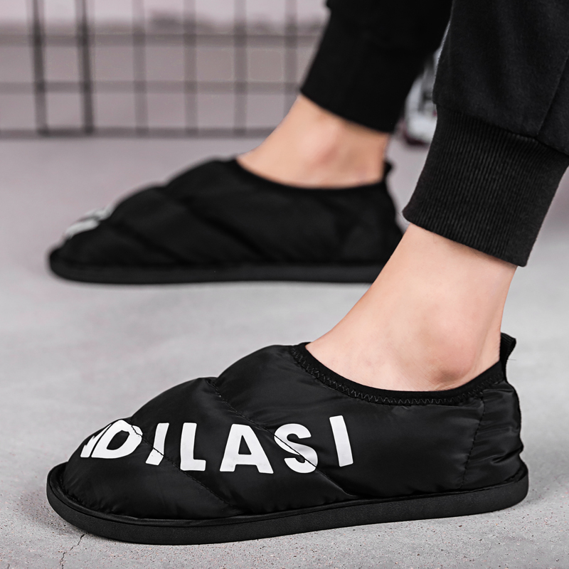 冬季棉鞋男士居家室内防水亲子鞋