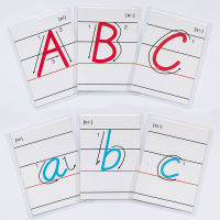 People's Education Edition Letter Card English 26, uppercase and lowercase plastic-sealed English card, handwritten natural pronunciation with stroke order thumbnail 4
