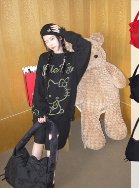 Matter泰国小众潮牌kitty联名尼龙凯蒂猫托特包大容量单肩斜挎包