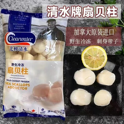 加拿大北极清水扇贝柱1公斤