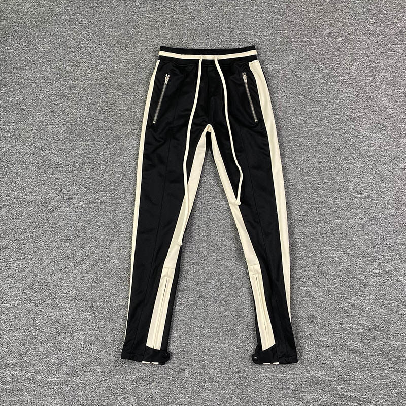 fear of god第五季fog主线黑白拼接拉链飘带休闲运动长裤高街裤子