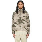 高街潮牌fog复线essentials迷彩羊羔绒摇粒绒拉链夹克外套宽松男