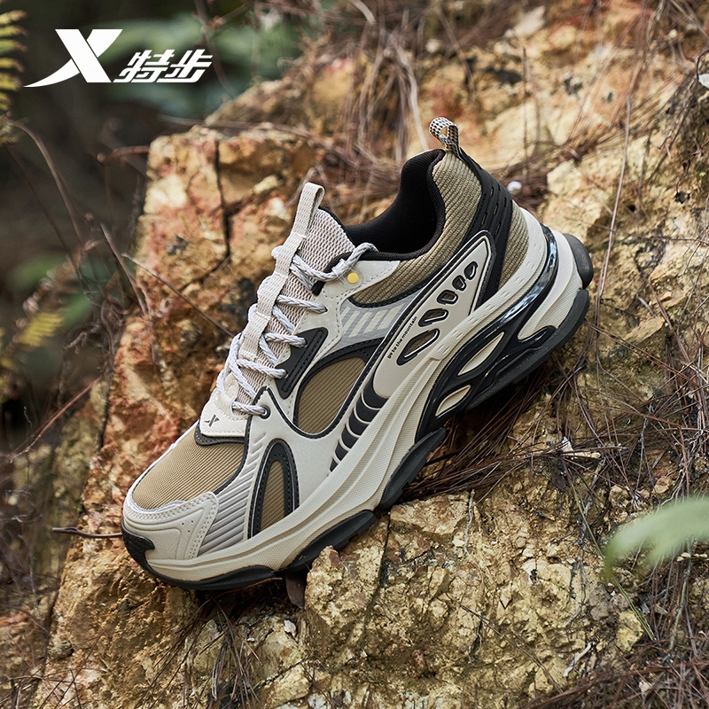 特步战斧2.0休闲鞋男秋季厚底增高百搭复古千禧老爹鞋户外运动鞋