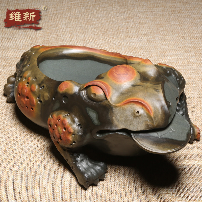 名师名砚/匠心非遗歙砚大师作品/金蟾献瑞/手工立体浮雕老坑金晕籽料砚台文房高档摆件送礼佳品收藏名砚