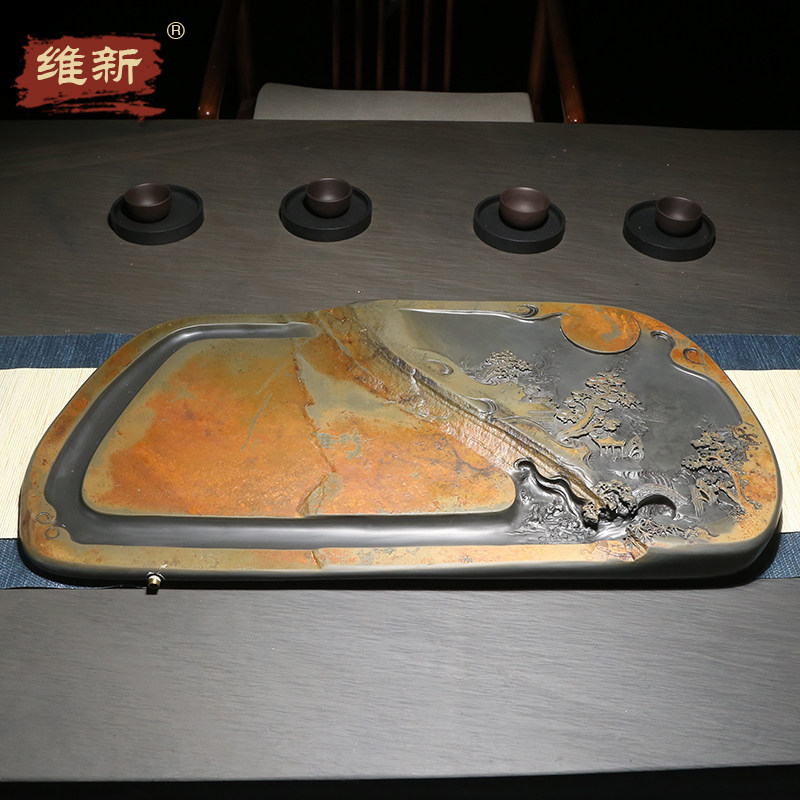 名师作品老坑砚台天然原石歙砚