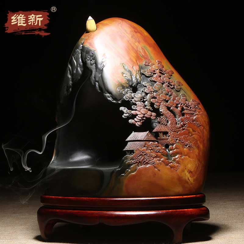 名师作品老坑砚台天然原石歙砚