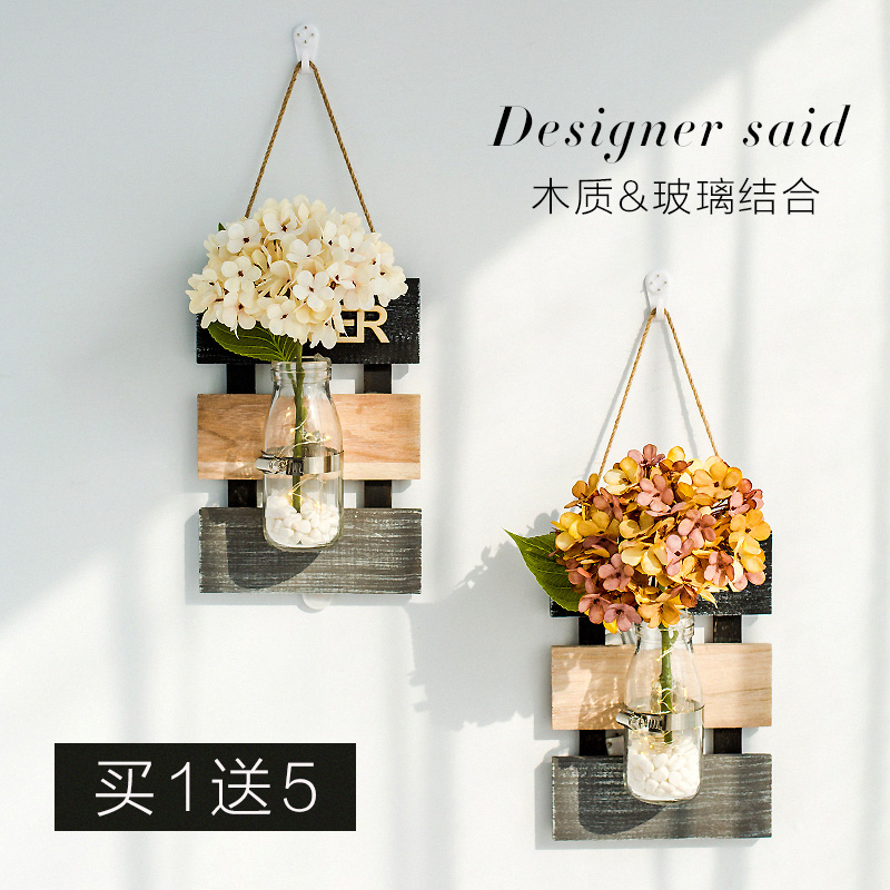 挂墙面上小装饰品创意壁挂件卧室植物仿真假花房间ins风客厅酒吧|msdalam kategori Aksesori rumah, mural - dari Buy2taobao.com untuk memberikan perkhidmatan ejen Taobao profesional membeli