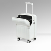 漫游前开口行李箱侧开皮箱万向轮拉杆箱20寸登机箱小旅行箱子男女