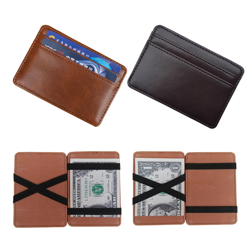 Small Men Money Clips Card Purse Thin Cash Holder 3 Colors - 实物图