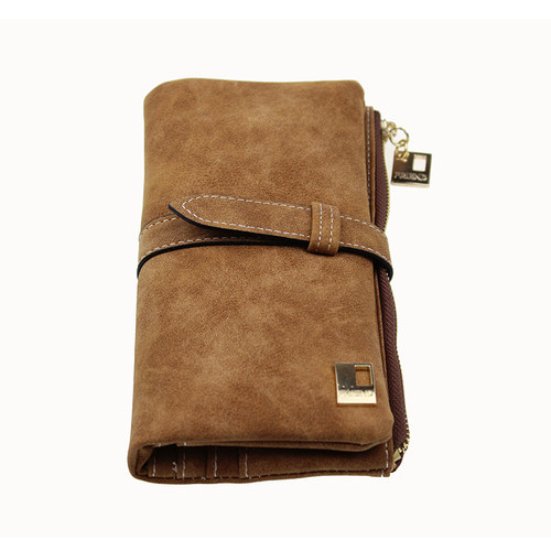 ther Zipper Suede Wallet Ladies Carteira Feminina Clutch Bag