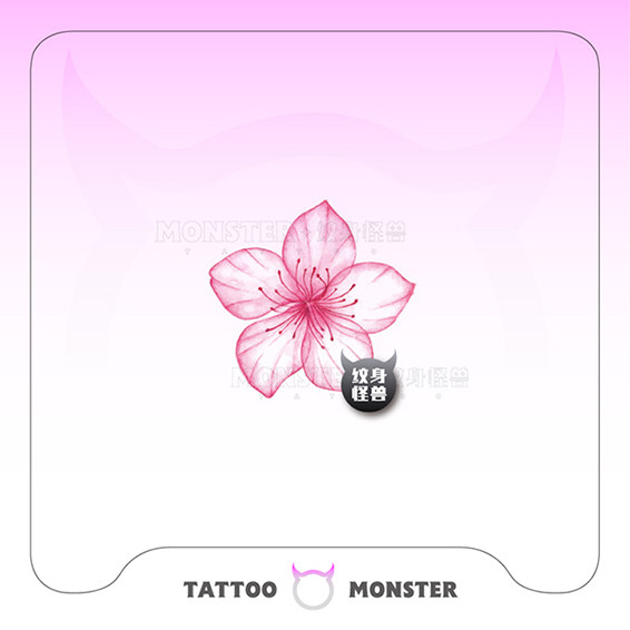 网红爆款古风小樱花防水小清新