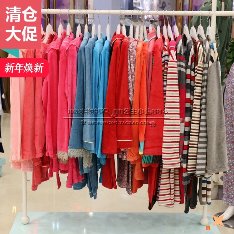清仓特价 品牌正品升派家居服秋冬款佳洁儿剪绒睡衣天鹅绒长袖套