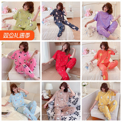 梵熙语新春纯棉中袖睡衣