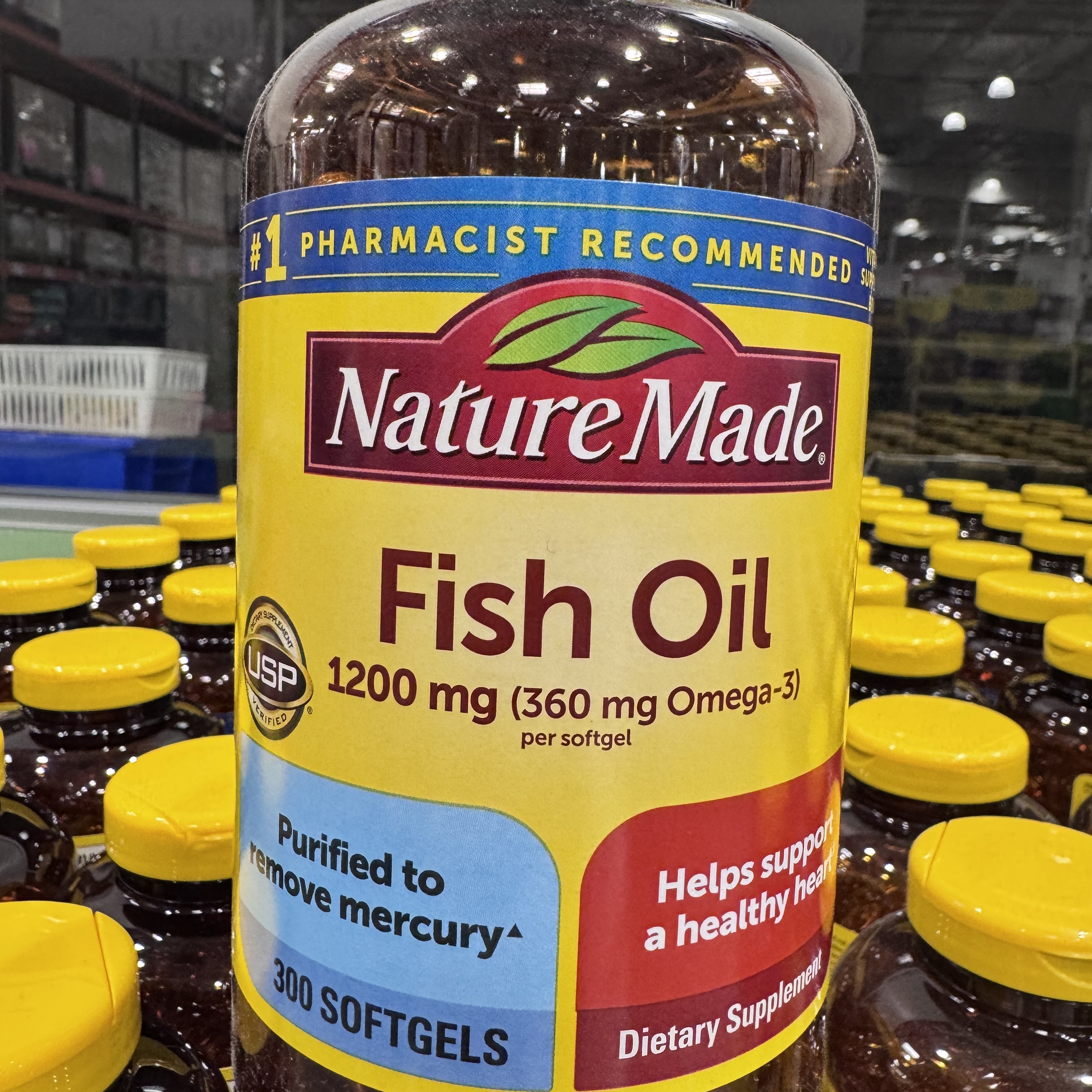 美国NatureMade天维美高纯度深海鱼油Omega3软胶囊中老年记忆力