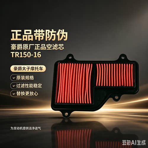 适配豪爵科幻太子TR150/HJ150-16/A/C/D摩托车空气滤芯空滤滤清器