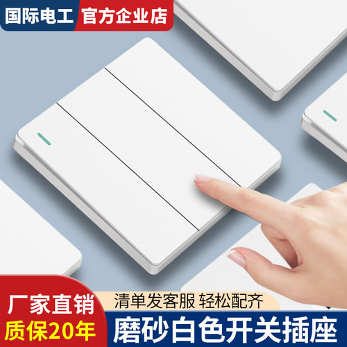 TEP国际电工哑光白色30年质保