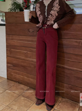 利达 NEW DADADA【甜谧符号】时尚休闲设计感牛仔裤CMM3235