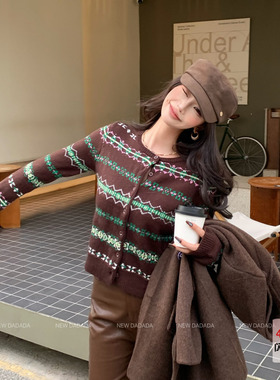 利达 NEW DADADA【有趣闭环】简约高级百搭针织上衣CPM3253