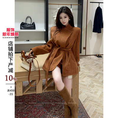 利达 NEW DADADA【舒适象限】时尚休闲修身气质外套大衣CHM1924