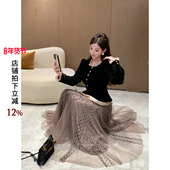 利达 气质休闲设计感显瘦半身裙YEM4390 纱纱点点 NEW DADADA