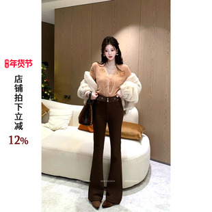 利达 NEW DADADA【高腰钻钻裤】时尚显瘦百搭修身休闲裤CDM3579