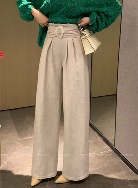 利达 NEW DADADA【暮山紫黛】气质时尚百搭休闲裤子CDZ1512