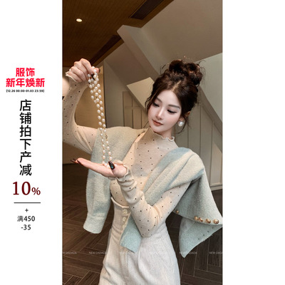 利达 NEW DADADA【碎碎波波】简约高级百搭针织上衣DPM3340