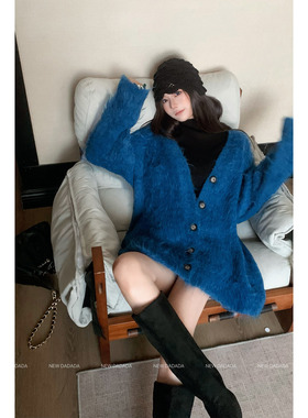 利达 NEW DADADA【成熟甜趣】气质休闲设计感显瘦毛织开衫CPM2066