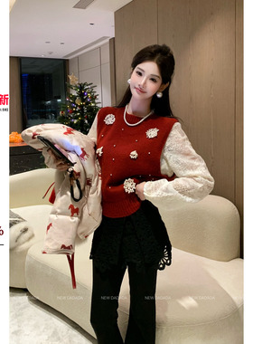 利达 NEW DADADA【圣诞雪绒】时尚休闲修身两件套上衣QYM3884