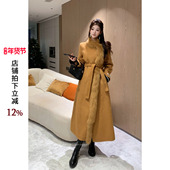 琥珀毛领 利达NEW DADADA 气质百搭休闲毛呢外套QHM4329