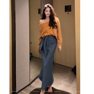 利达 NEW DADADA【风眠柔夏】气质休闲设计感显瘦半裙CEZ1486